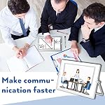 Nicpro Dry Erase Whiteboard, 12 x 16 inch Double Sided Large Magnetic Desktop White Board with Stand, 8 Pens, 1 Eraser, 4 Magnets, Portable White Board Easel for Kids Memo to Do List Students School