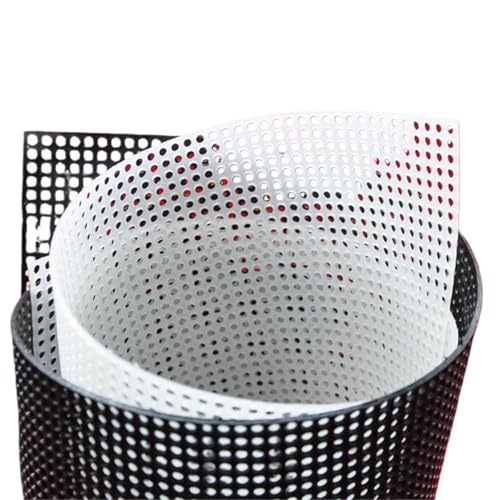 Malla de plástico para tejer bolsos DIY con rejilla de 50x33 cm resistente 3