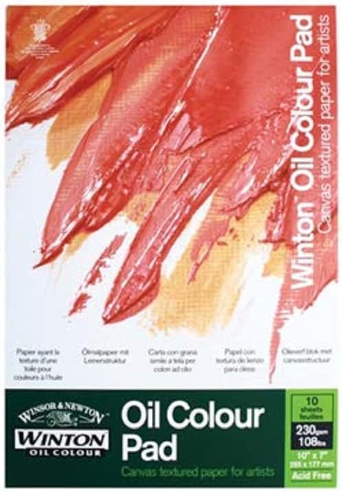 Winsor & Newton Winton Oil Colour Paper Pad 10sheets 10x7" 230GSM (25,4 x 17,8 cm)