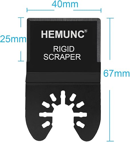 Miniatura 3 de 6 cuchillas de raspador para herramientas oscilantes, hoja de raspador rígida flexible, para eliminación de calafatas, pisos de vinilo, pintura,