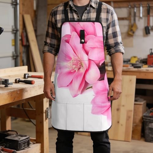 Delantal de trabajo con 8 bolsillos ajustable unisex miniatura 5
