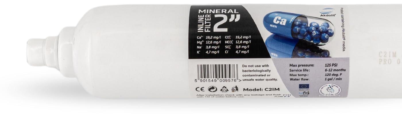 Filtr do wody, zestaw wymiennych filtrów do instalacji odwróconej osmozy RO7 z aktywnym blokiem węglowym, filtrem osadowym i jonizatorem, 6-częściowy zestaw do uzdatniania wody