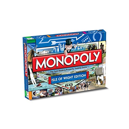 Winning Moves Isle of Wight Monopoly Board Game, Advance to Port St Mary, Tynwald Hill or TT Grandstand and trade your way to success, 2–6 players makes a great gift for ages 8 plus