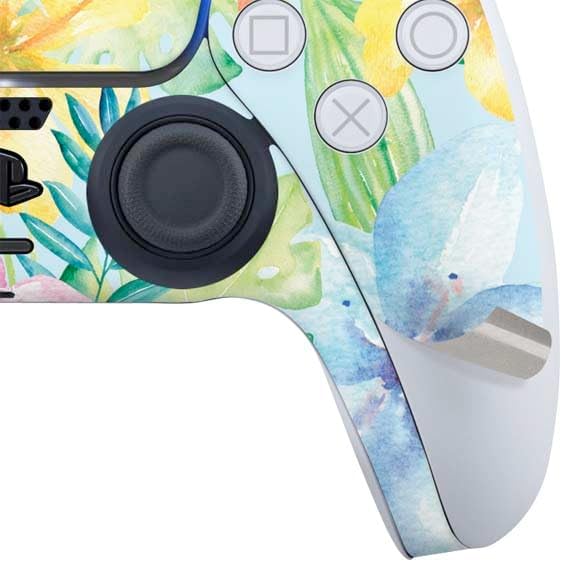 Skinit Decal Gaming Skin Compatible with PS5 Slim Digital Edition Bundle - Tropical Daze Design