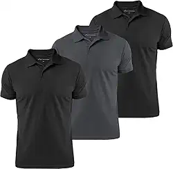 Kit 3 Camisas Polo Masculina Básica Lisa Detalhe 3 Frisos
