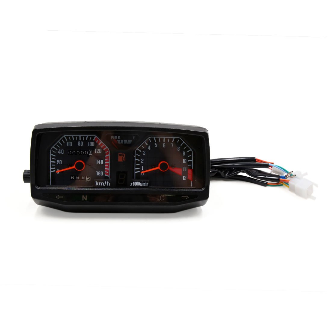 0-12000r/min Dual Digital Odometer Tachometer Speedometer Oil Gauge Cluster for WY125 (id: bd9 92d cd4 9c2 e83