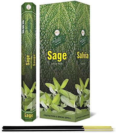 Flute Sage 9 Inch Premium Incense Stick (Total 120 Sticks Box)