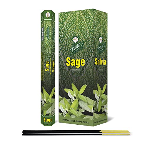 Flute Sage 9 Inch Premium Incense Stick (Total 120 Sticks Box) #TOP26