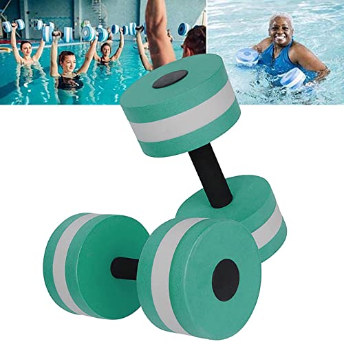 Water Weights, 2 Pcs Water Weights For Pool Exercise Set, Water Weights Aquatic Exercise Dumbbells, Pool Exercise Equipment (Green) #TOP4