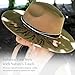 Wildflowers and Barley – Botanical Design Hand-Burned Vegan Suede Cowboy Hat – Wide Brim Rancher Style with Artisan Band, Adjustable Drawstring Fit, Western Boho Festival Fashion Accessory – Camel