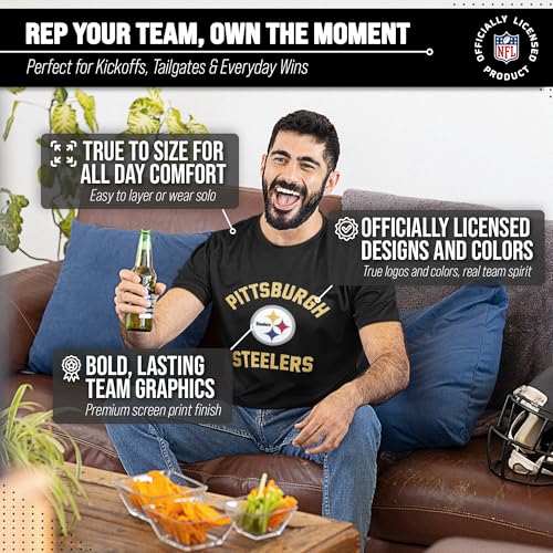 Image of NFL Gameday Cotton Blend T-Shirt for Men and Women - Licensed