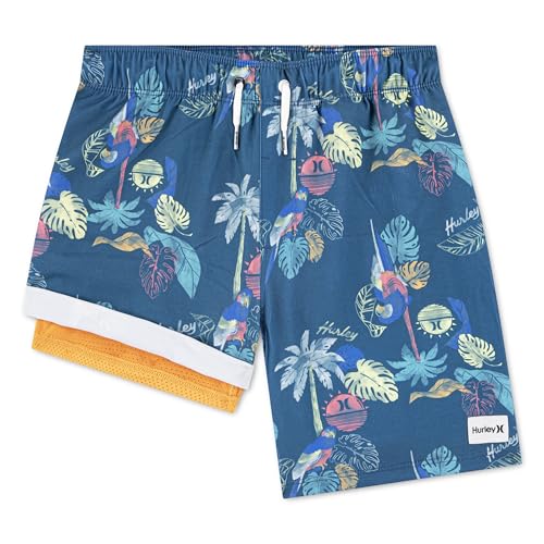 Short de Bain Hurley Pull-on Garçon Facile à Enfiler sans Cordon