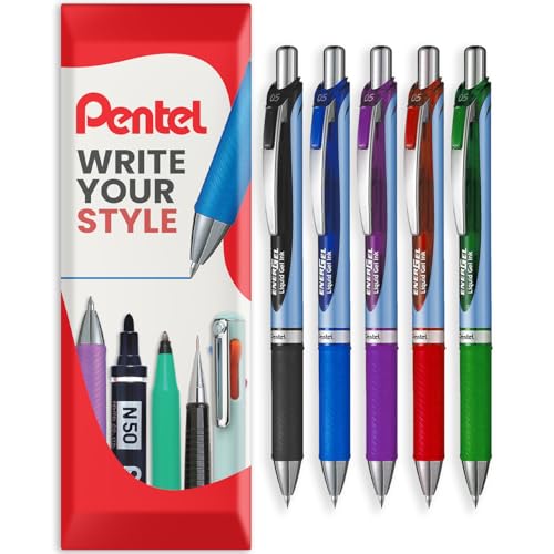 Stylo gel Pentel Energel BLN75 à séchage rapide 0,5 mm anti-bavure