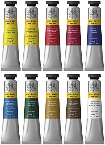Winsor & Newton, Galeria Acrylic, 10x60ml Tube Set