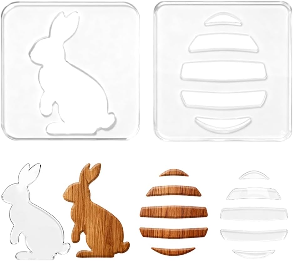 10Pcs Number 0-9 Acrylic Router Template for Woodworking, 5mm Thick Inlay Template Tracing Stencil Guide Tool for Creating Unique Inlays in Signs DIY Wood Craft