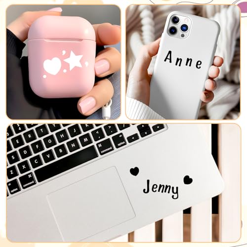 15 Blatt White Letter Stickers Buchstaben Zahlen Aufkleber Kit Buchstaben Aufkleber Selbstklebend Wasserfeste Vinyl Alphabet Nummer Sticker für Scrapbook Grußkarte Aufkleben zur Dekoration