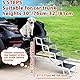 Uross Hundetreppe für Auto 5 Stufen - Zusammenklappbare Hundetreppe Rampe für Auto und SUV, Aluminium-Hundetreppe für große Hunde, Teleskop-Hundetreppe für Lkw, Hochbett