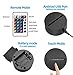 Huaker 3D Night Light for Kids, 3D Illusion Lamp Different 3 Pattern and 7 Color Change Decor Lamp with Touch & Remote Control for Best Birthday for Girls Boys (Black)