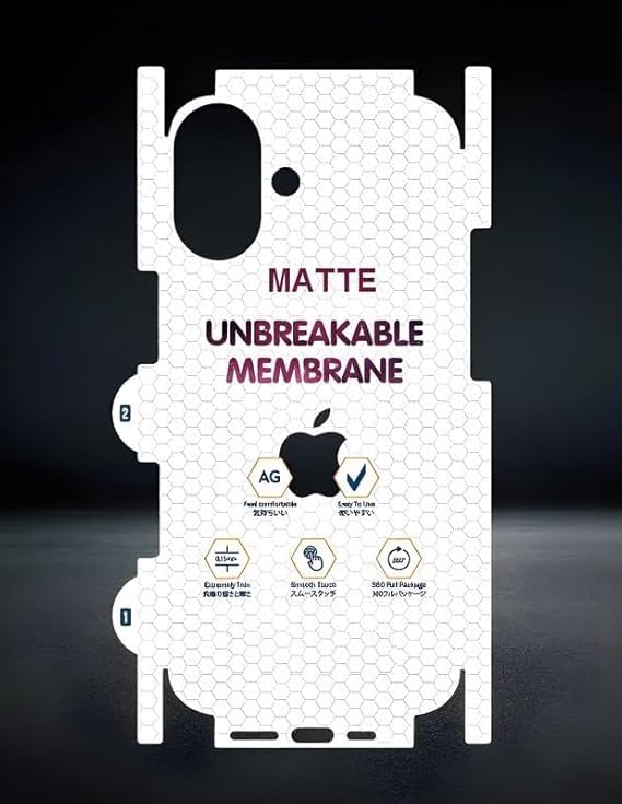 Image of Tempered Glass Screen Protector Compatible for iphone 17 | Front And Back Screen Guard With camera lens protector (Combo)