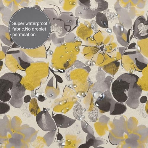 Rideau de douche imperméable et épais anti-moisissure floral - 5