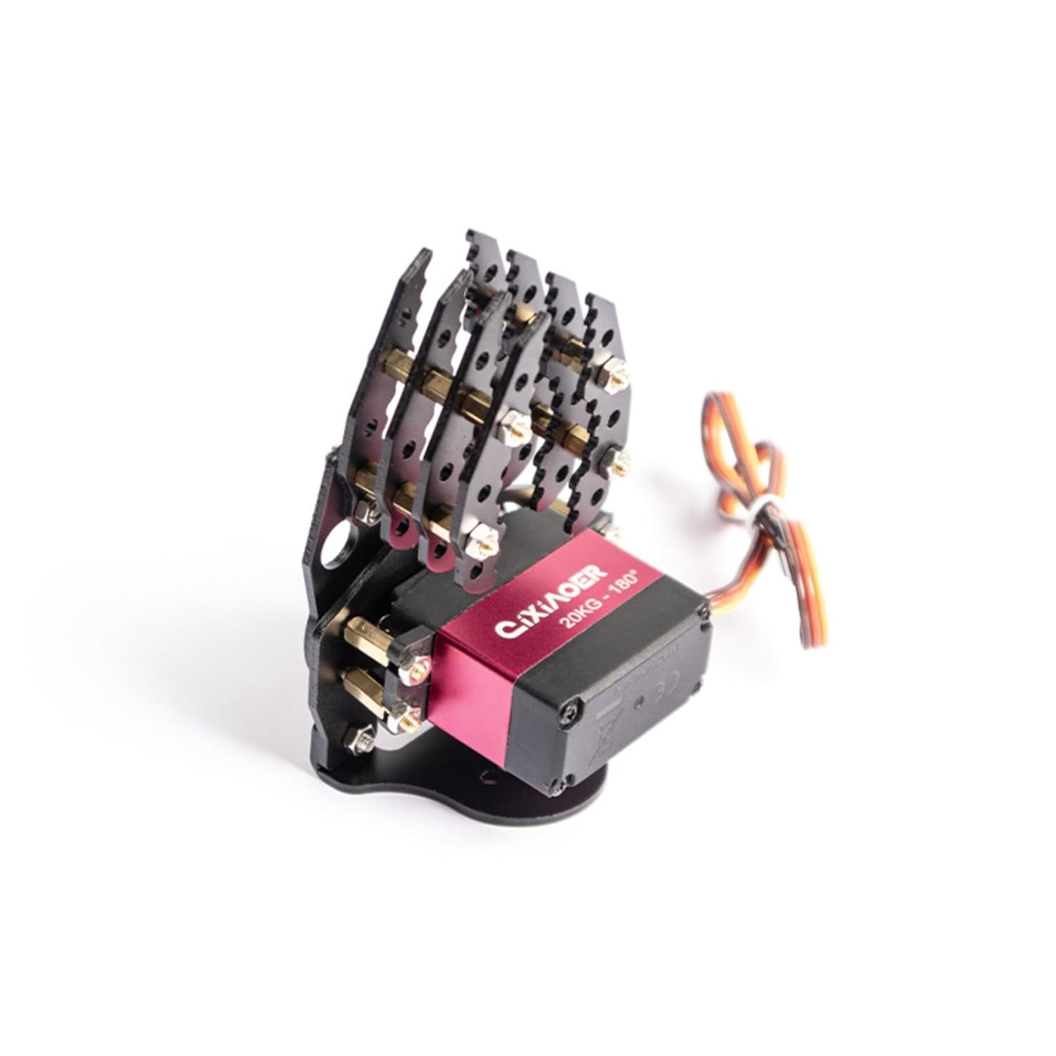 G6 Robotic Claw Kit Metal Gripper with DS3120MG 20KG Servo Motor Mechanical Robot Arm Claw for Arduino Raspberry Pi STEM DIY Robot Arm FPV Drone Grabber Science Projects