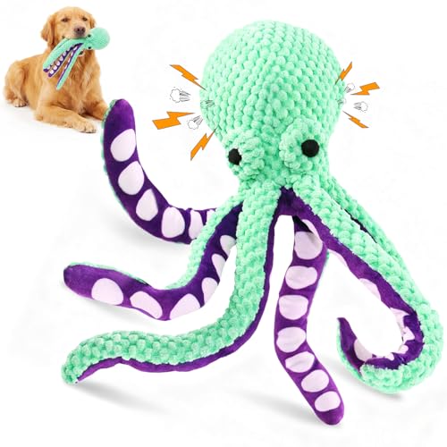 Fuufome Large Squeaky Dog Toys- Plush Dog Toys with Soft Fabric for Small, Medium, and Large Dogs Daily Companionship, Training Reward Gift
