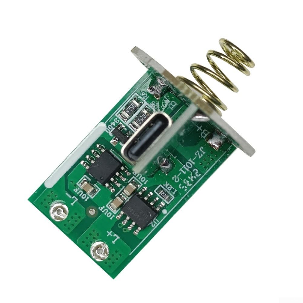 Flashlight Circuit Board 3 4.2V, Single Lithium LED Driver PCB Side Switch USB/Type C for Android Charging Module(Type-C)
