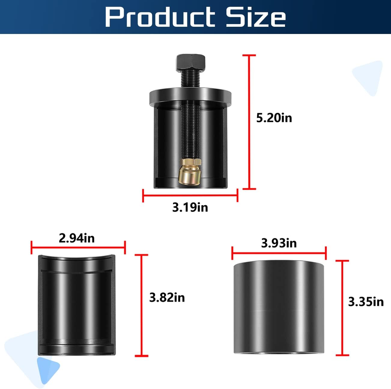 J-44644 6.6L Front Crankshaft Seal and Wear Sleeve Remover Puller Fits for 6.6L Duramax Diesel Engine/ISUZU 6.6L Engine #Alt ST-196