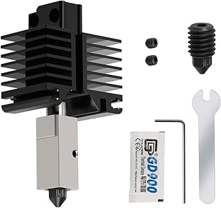 TRIPPER Hotend Kit Copper+Steel Plated Copper Heater Block Hardened Steel Nozzle for Bambu Lab X1 Carbon Combo P1P 3D Printer 500C Upgraded