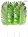 Gecter Lot of 10 Tropical Leaves,Fake Artificial Palm leaf for Home Kitchen Party Decorations(Green1)