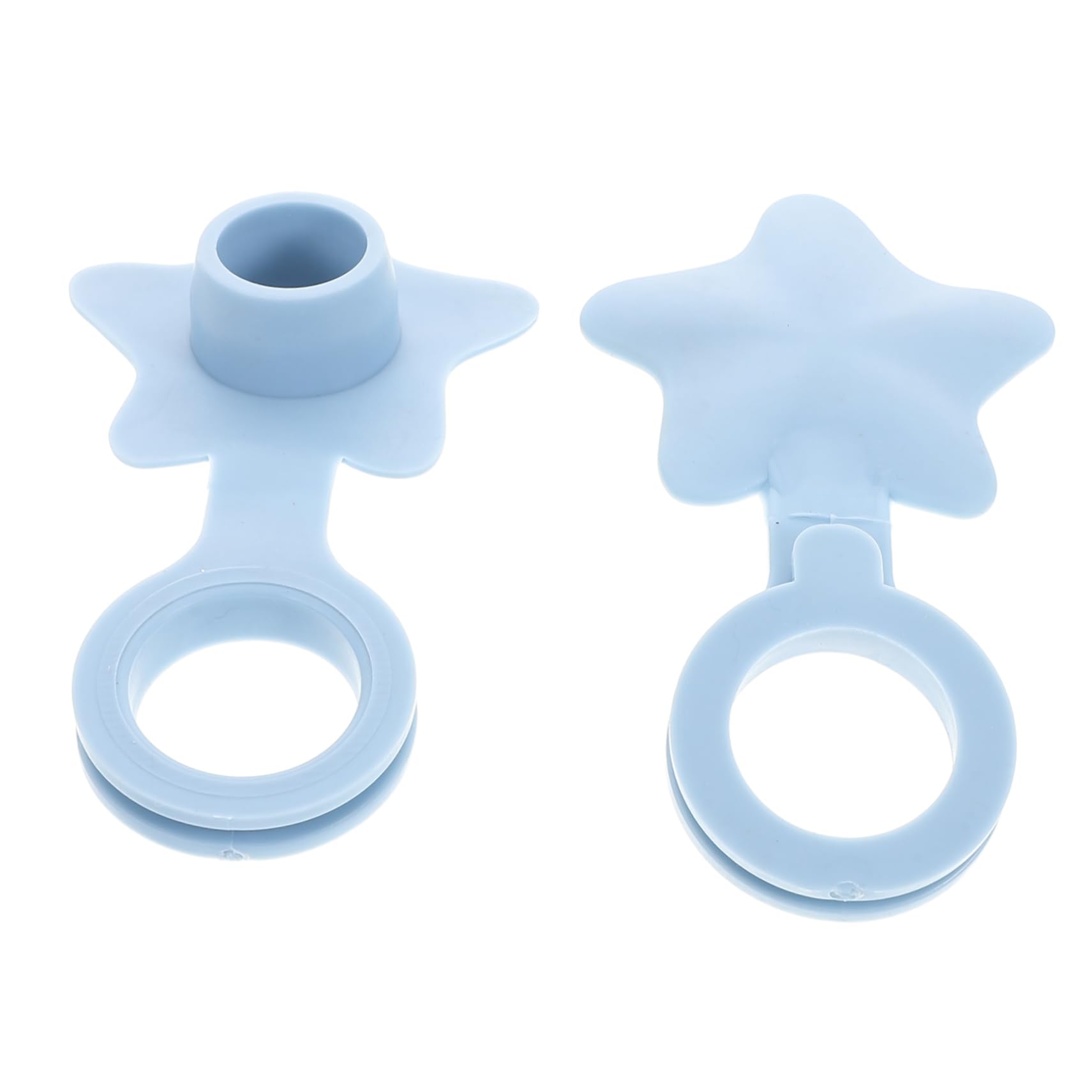 RORPOIR 2pcs Star Shaped Bathtub Stopper Hair Catcher Plug for Kitchen and Bathroom Flexible Silicone Drain Cover for Bath Laundry and Home Use