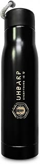 UHBARP 500 ml Steel Water Bottle | Leakproof Stainless Steel Bottle for School Kids, Office, Gym, Travel & Hiking | PU Ins... — Water Bottles
