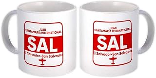El Salvador Airport San Salvador SAL : Gift Mug Travel Airline Pilot AIRPORT - White
