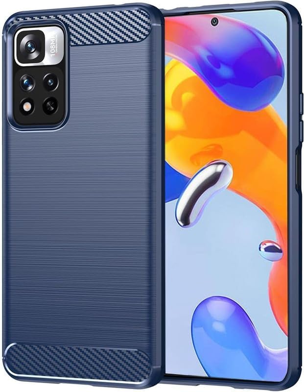 Image of Basic Case for Xiaomi 11i 5G / Mi 11i HyperCharg (Carbon Fibre Blue)