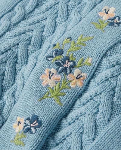 Image of Gymboree Girls and Toddler Long Sleeve Embroidered Crew Neck Pullover Sweater