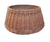 Hradil Wickers Weihnachtsbaum Rock aus Weide - 60x26 cm - Christbaum Weihnachtsbaum Ständer Weihnachts Deko, Naturbraun