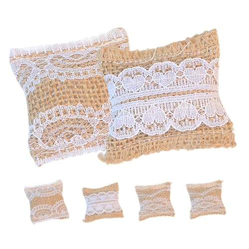 Toddmomy 6 Pièces Mini Coussins pour Canapé Miniature Scale Accessoires Maison de Poupée Oreillers Miniatures Décor Chambre