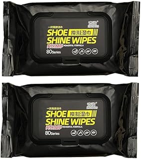 Shoe Wipes &amp; Sneaker Wipes – (80 + 80 Count) Pack of 2 – Quick Wipes for Shoes Cleaning – Shoe Cleaning Wipes for All Shoe...
