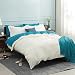 Bedsure Duvet Cover Set Zipper Closure Ultra Soft Hypoallergenic Microfiber Full/Queen(90x90 inches)