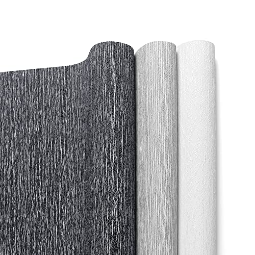 Allbright Roller Shades For Windows, Thermal Insulated Fabric 100% Blackout Window Roller Blinds With Striped Jacquard, Easy To Install(Grey,23'') #TOP3