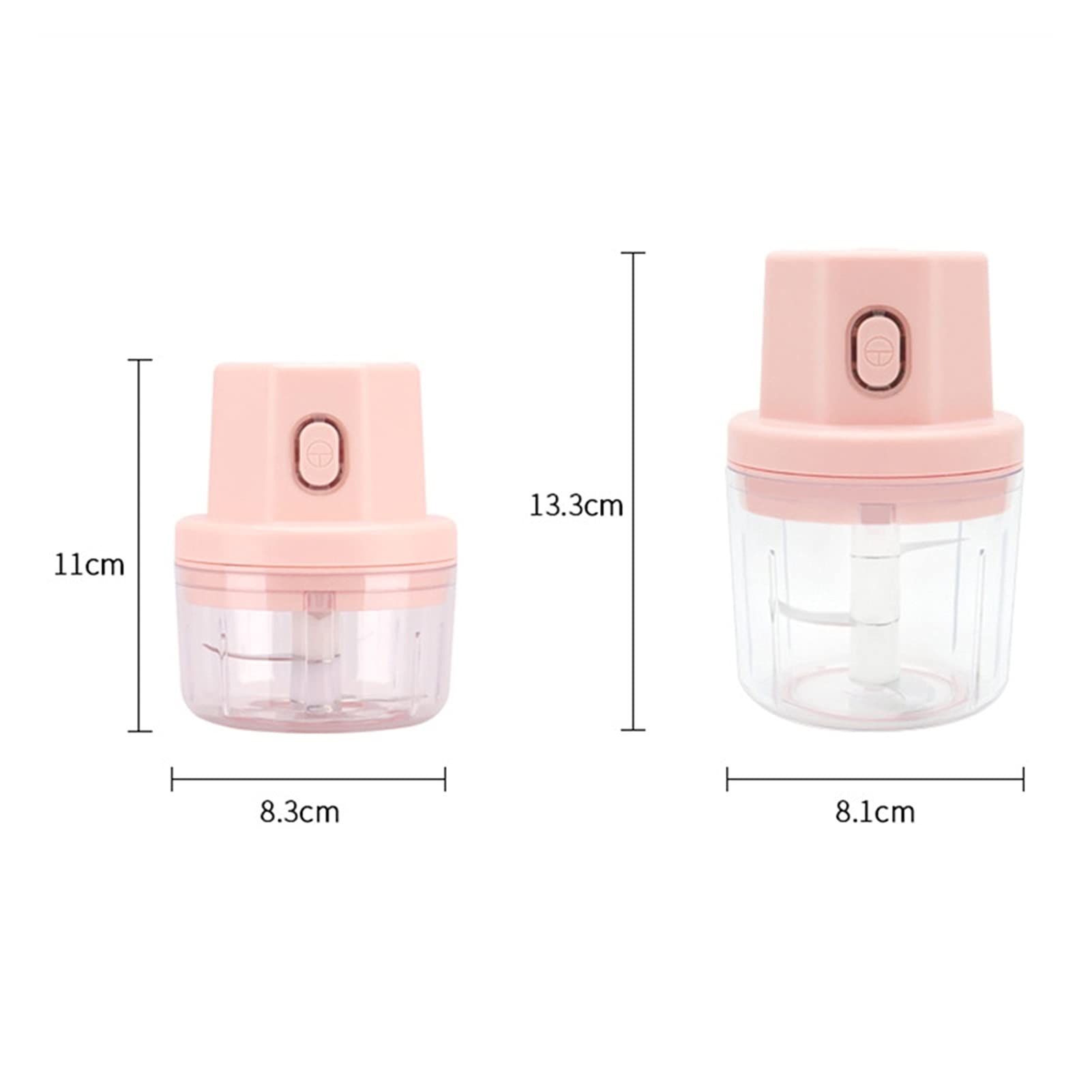 Ręczna maszynka do mięsa Elektryczna kruszarka do żywności, 100/25 0ML. Chopper warzywny żywności, młynek do mięsa Do mięsa mielonego (Color : 250ml white)