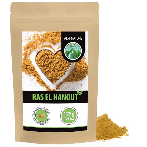 Alpi Nature Ras El Hanout Especias 125g, Ras El Hanout Mezcla de Especias Marroquíes para Cocinar