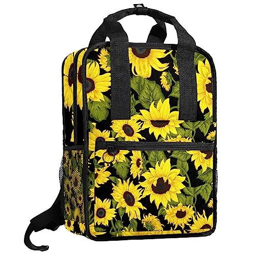 Sac à dos pour garçons tournesol multicolore de 35.5 cm avec bretelles réglables