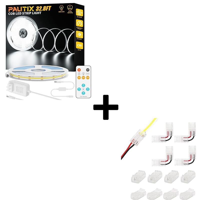 Tira LED COB PAUTIX 10m 4800 LEDs 6000K Dimmable 24V miniatura 1