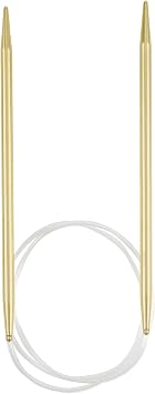 Loops & Threads 29" Plastic Circular Knitting Needles - US 8 / 5mm Knitting Needles for Yarn - 1 Pack