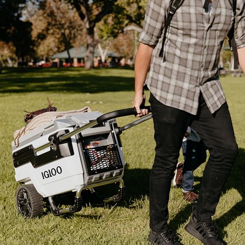 Igloo Trailmate Journey 70 Qt Roller Cooler, Bone - image 7