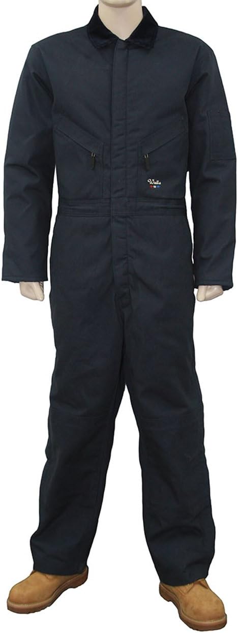 Walls Mens Zero Zone Mid Weight Duck Insulated Waist Zip Coveralls 2X Tall Navy