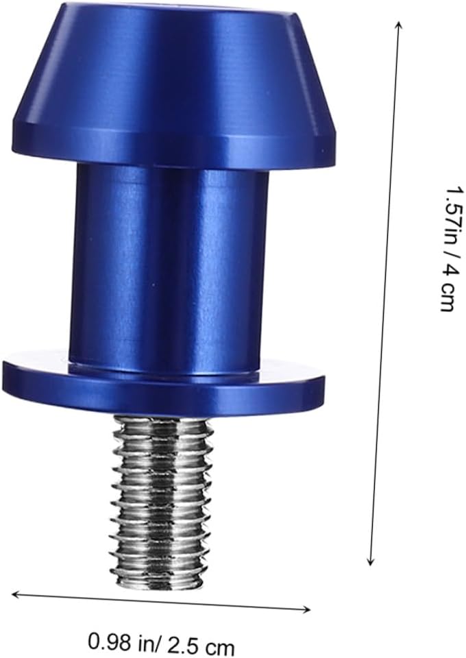 4pcs Blue 8mm Cnc Motorcycle Swing Arm Spool Stand Screws Sliders Bobbins Motorbike Accessory for Racing and Repair
