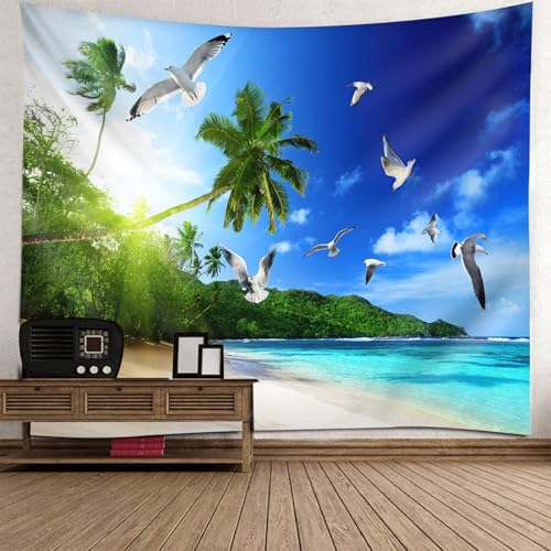 Tapisserie paysage mer pour créer une ambiance vacances au salon