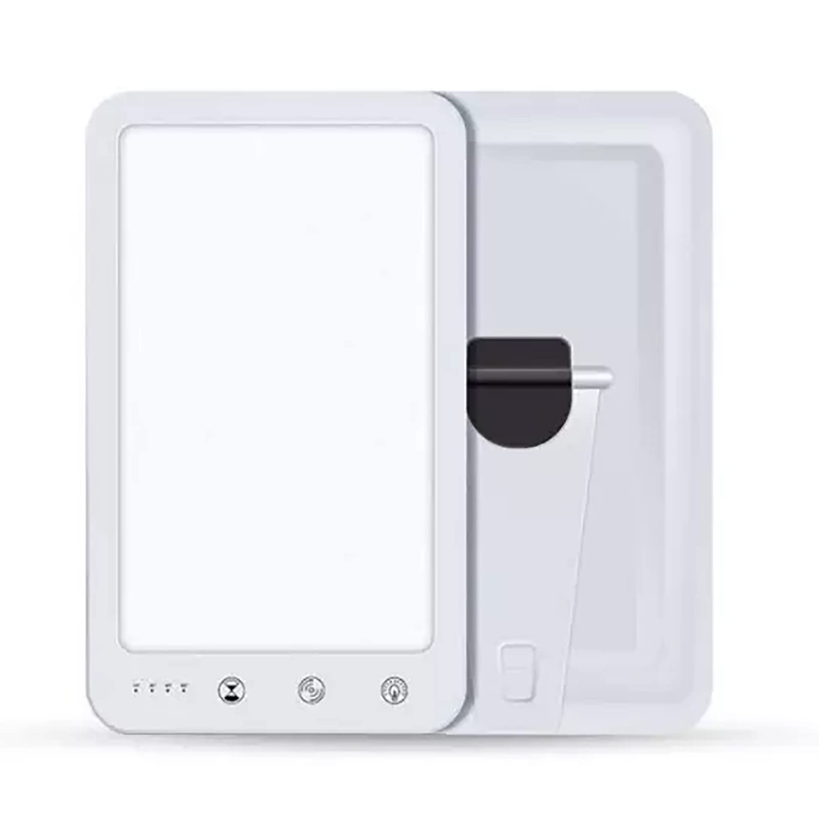 Lampe solaire 14 000 Lx, lumière de thérapie portable à spectre complet avec support, 5 niveaux de luminosité et 3 niveaux de température de couleur, contrôle de synchronisation, pour améliorer le s